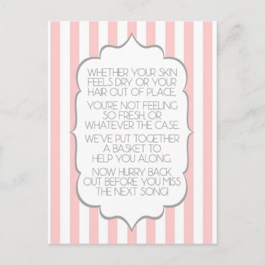 BathroomSign.jpg ポストカード (正面)