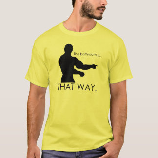 bathrromはどこにありますか。 tシャツ