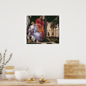 Bathsheba Bassing, c.1575 (キャンバス上の油) ポスター (キッチン)