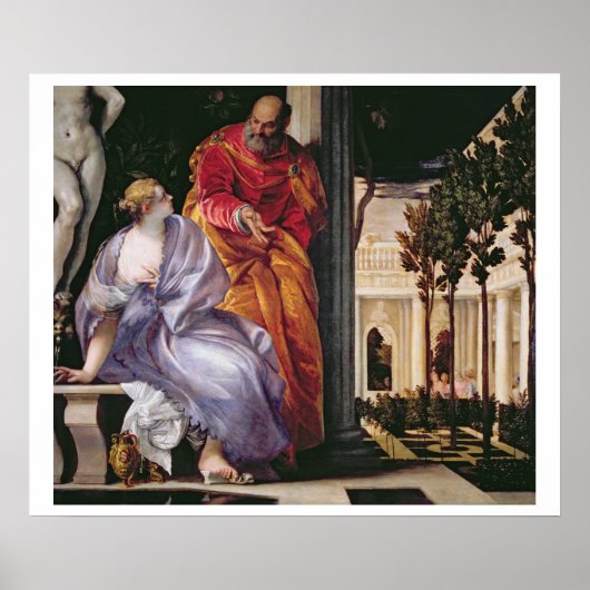 Bathsheba Bassing, c.1575 (キャンバス上の油) ポスター (正面)