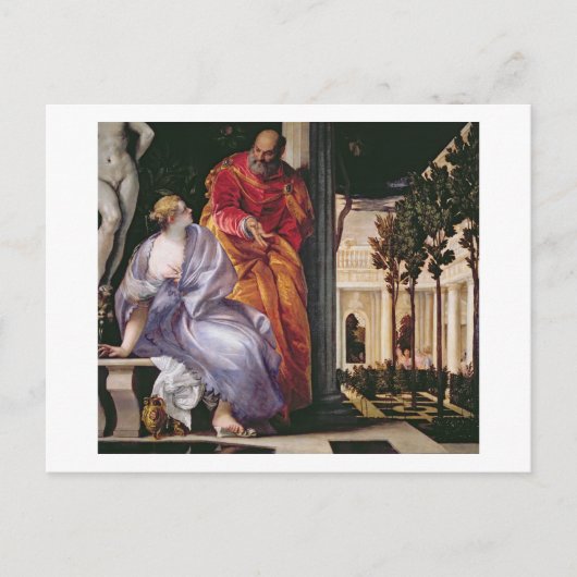 Bathsheba Bassing, c.1575 (キャンバス上の油) ポストカード (正面)