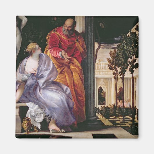 Bathsheba Bassing, c.1575 (キャンバス上の油) マグネット (正面)