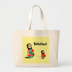Bathtime! ラージトートバッグ