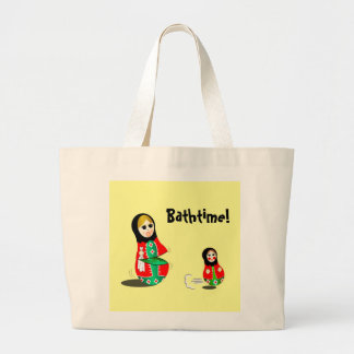 Bathtime! ラージトートバッグ