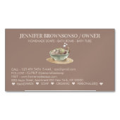 BathTub泡醤油ワックス石鹸 マグネット名刺 (正面)