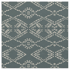 Batik boho black ikat monochrome geometric  ファブリック