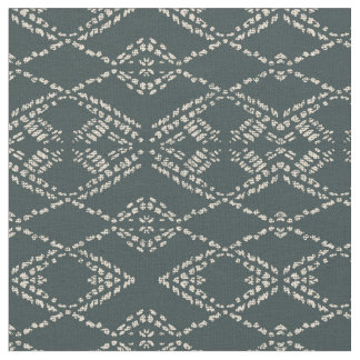 Batik boho black ikat monochrome geometric ファブリック