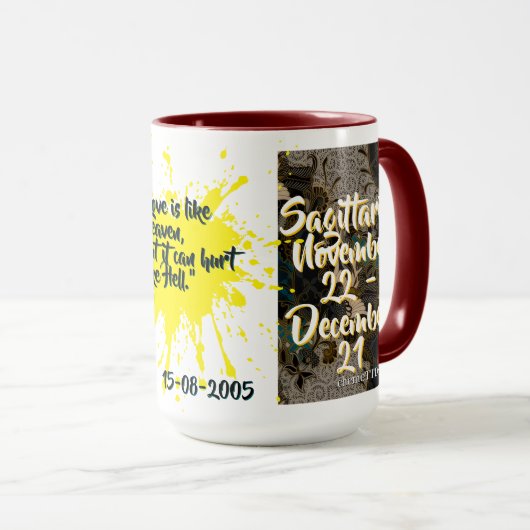 Batik Combo Mug CM09-01 Sagittarius  マグカップ (正面右)