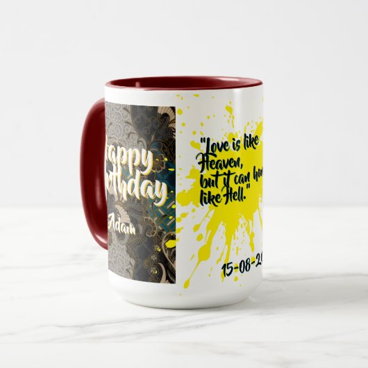 Batik Combo Mug CM09-01 Sagittarius  マグカップ (正面左)