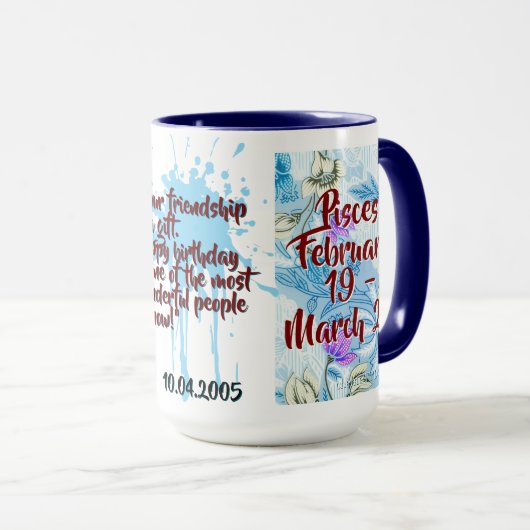 Batik Combo Mug CM12-01 Pisces マグカップ (正面右)