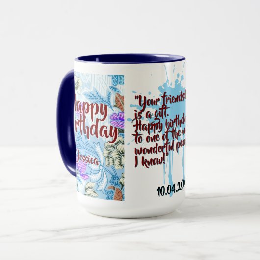 Batik Combo Mug CM12-01 Pisces マグカップ (正面左)