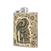 Batik Elephant Vintage Style Design, Specialty Mug フラスク (左)