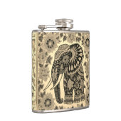 Batik Elephant Vintage Style Design, Specialty Mug フラスク (右)