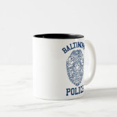 Batimoreの警察メリーランド ツートーンマグカップ (正面右)