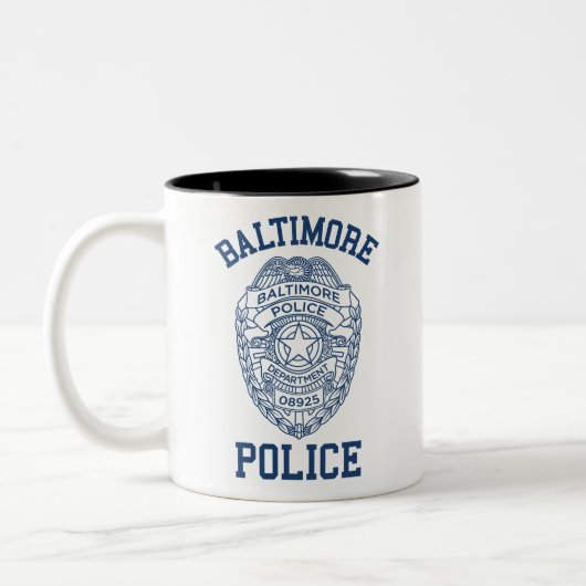 Batimoreの警察メリーランド ツートーンマグカップ (左)