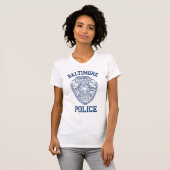 Batimoreの警察メリーランド Tシャツ (正面フル)