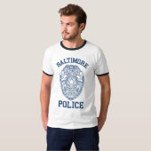 Batimoreの警察メリーランド Tシャツ (正面フル)
