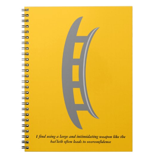 Bat'leth Spiral Notebook ノートブック (正面)