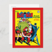 BatmanとRobinからのシーズンの挨拶 シーズンポストカード (正面/裏面)
