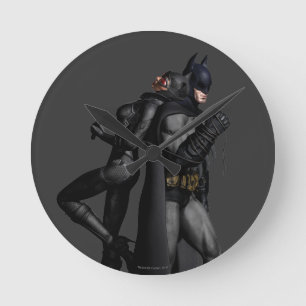 Batman Arkham City   Batman and Catwoman ラウンド壁時計