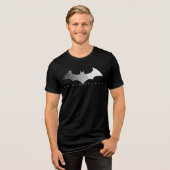 Batman Arkham Knightピクセルロゴ トライブレンドTシャツ (正面全面)