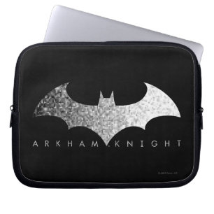 Batman Arkham Knightピクセルロゴ ラップトップスリーブ