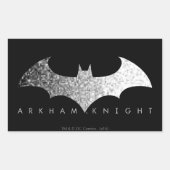 Batman Arkham Knight Pixel Logo 長方形シール (正面)