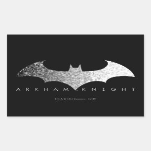 Batman Arkham Knight Pixel Logo 長方形シール