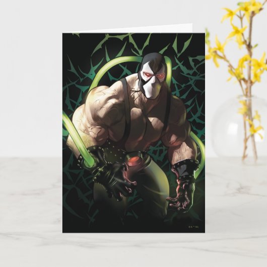 Batman Bane Bat Swarm Illustration カード (黄色い花)