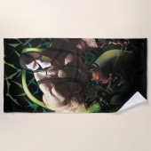 Batman Bane Bat Swarm Illustration ビーチタオル (正面)