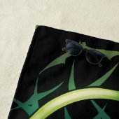 Batman Bane Bat Swarm Illustration ビーチタオル (インサイチュ)