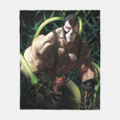 Batman Bane Bat Swarm Illustration フリースブランケット (正面)