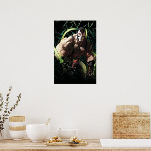 Batman Bane Bat Swarm Illustration ポスター (キッチン)