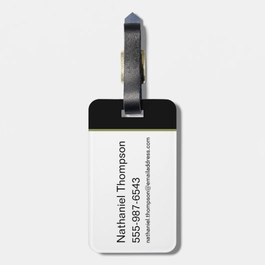 Batman Bane Bat Swarm Illustration ラゲッジタグ (裏面縦)