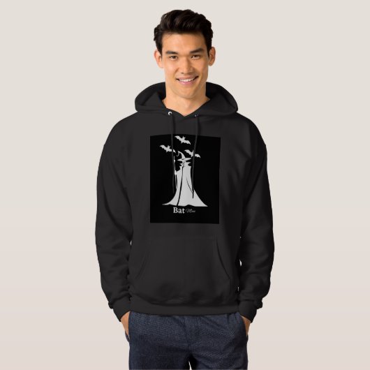 Batman black hoodie パーカ (正面フル)