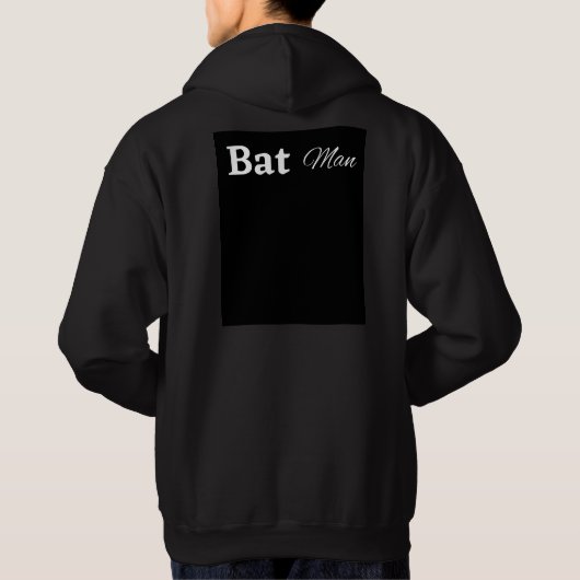 Batman black hoodie パーカ (裏面)