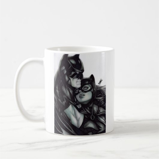 Batman & Catwoman ~ Bruce wayne & Selina Kyle コーヒーマグカップ (左)