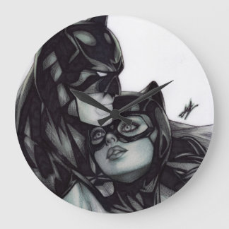 Batman & Catwoman ~ Bruce wayne & Selina Kyle ラージ壁時計