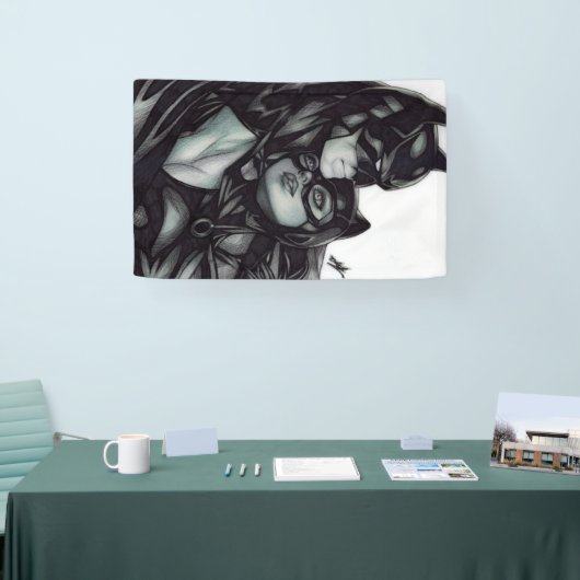 Batman & Catwoman ~ Bruce wayne & Selina Kyle 横断幕 (トレードショー)