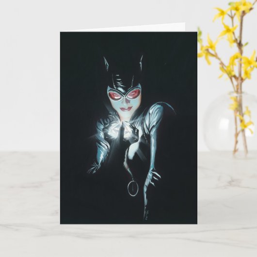Batman Catwoman Faces of Evil Cover Illustration カード (黄色い花)