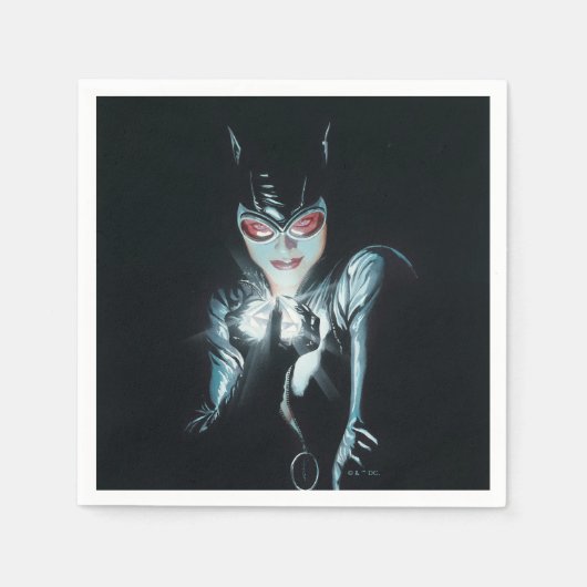 Batman Catwoman Faces of Evil Cover Illustration スタンダードカクテルナプキン (正面)