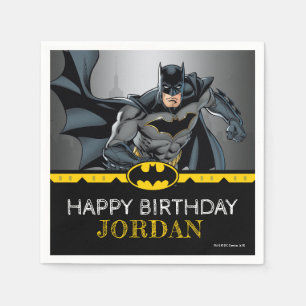 Batman Chalkboard Happy Birthday スタンダードカクテルナプキン