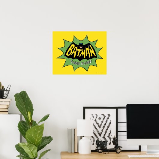 Batman Classic TV Series Logo ポスター (ホームオフィス)