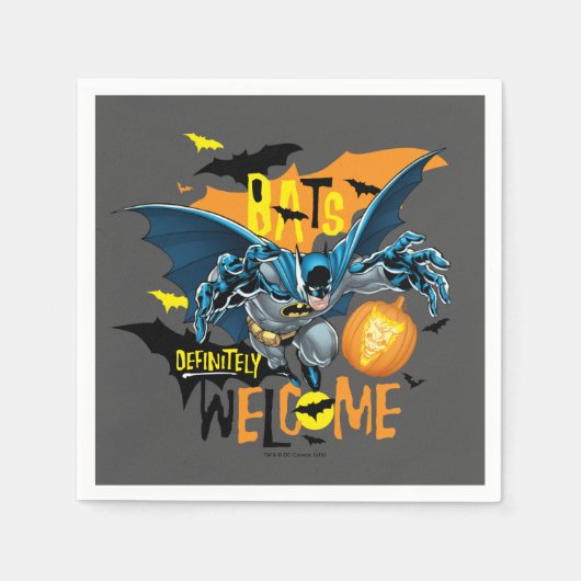 Batman | Halloween Inspired Logo スタンダードカクテルナプキン (正面)