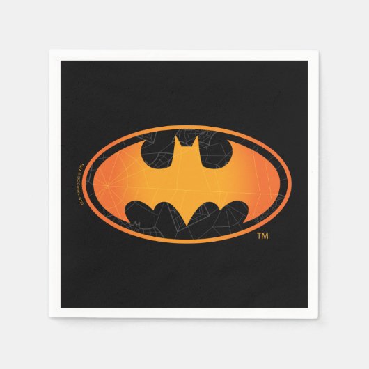 Batman | Halloween Web Logo スタンダードカクテルナプキン (正面)