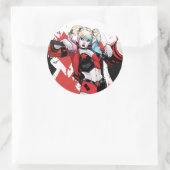 Batman | Harley Quinn Hearts & Diamonds Splatter ラウンドシール (バッグ)