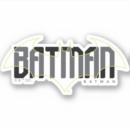 Batman High Tech Nameグラフィック シール (正面)