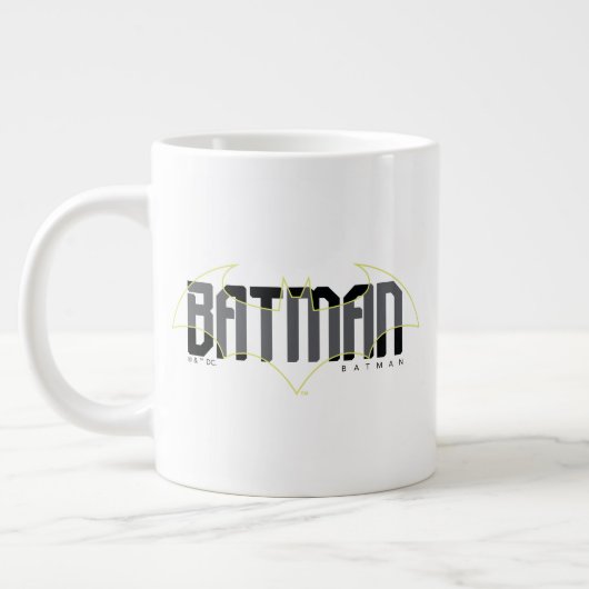 Batman High Tech Nameグラフィック ジャンボコーヒーマグカップ (左)