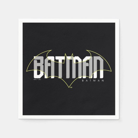 Batman High Tech Nameグラフィック スタンダードカクテルナプキン (正面)