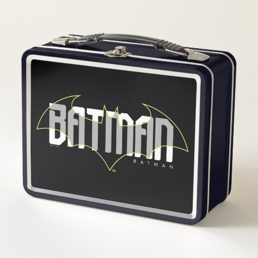 Batman High Tech Nameグラフィック メタルランチボックス (正面)
